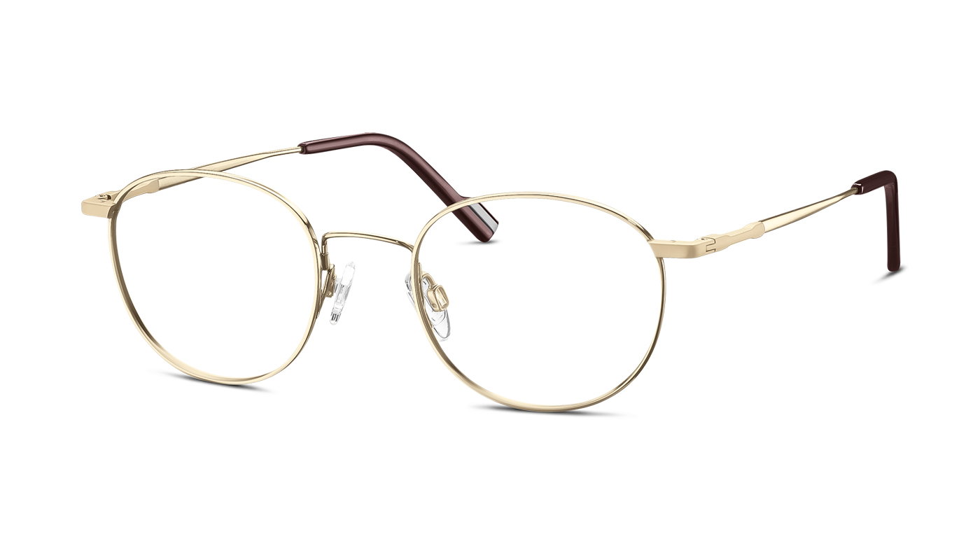 TITANflex 821030 20 – Schmale Titan Metallbrille Gold